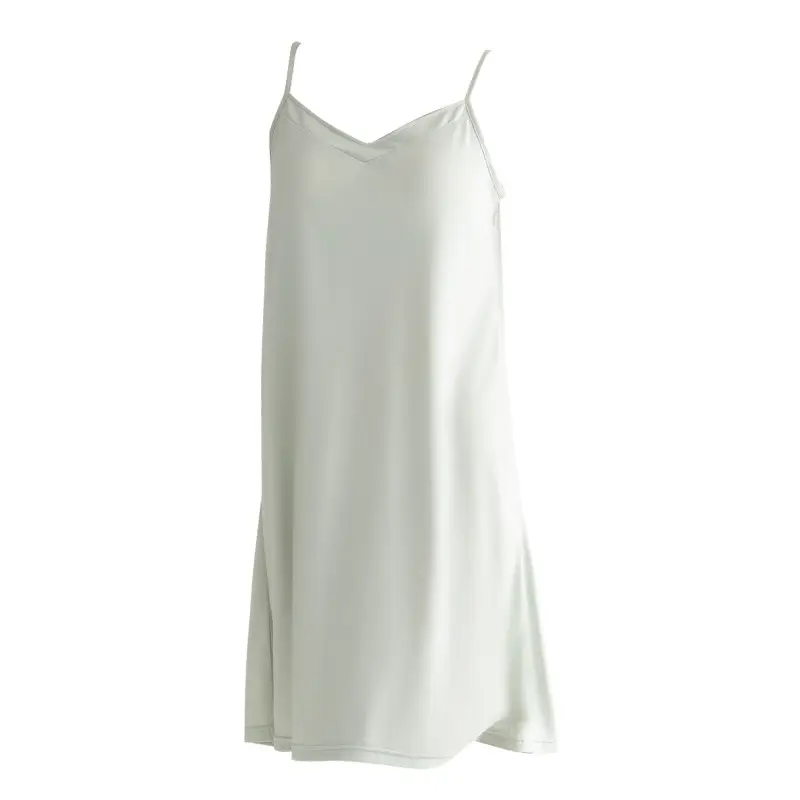 Pajamas for Women, Summer with Breast Pads, High-End Home Clothes, Women's Short-Sleeved Pajamas, Suspenders, Modal Nightgown for Women