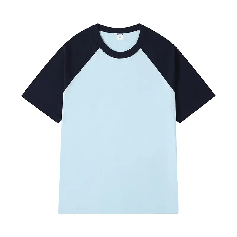 Pure Cotton Raglan Sleeve T-Shirt White Black
