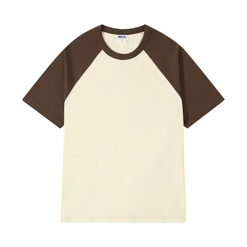 Pure Cotton Raglan Sleeve T-Shirt White Black