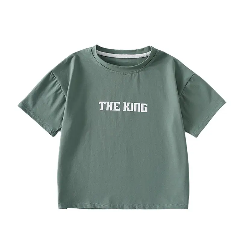 Children's Black T-Shirt Shorts Set Summer Casual Wear