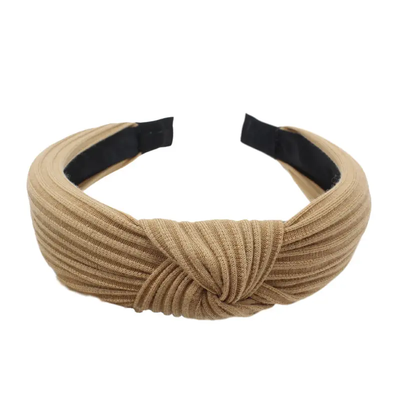 Purple Knitted Wide Cranial Headband for Women — feature 10