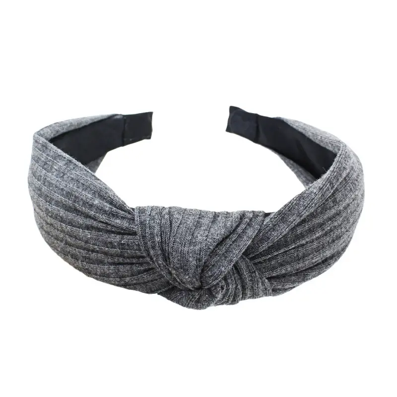 Purple Knitted Wide Cranial Headband for Women — feature 14