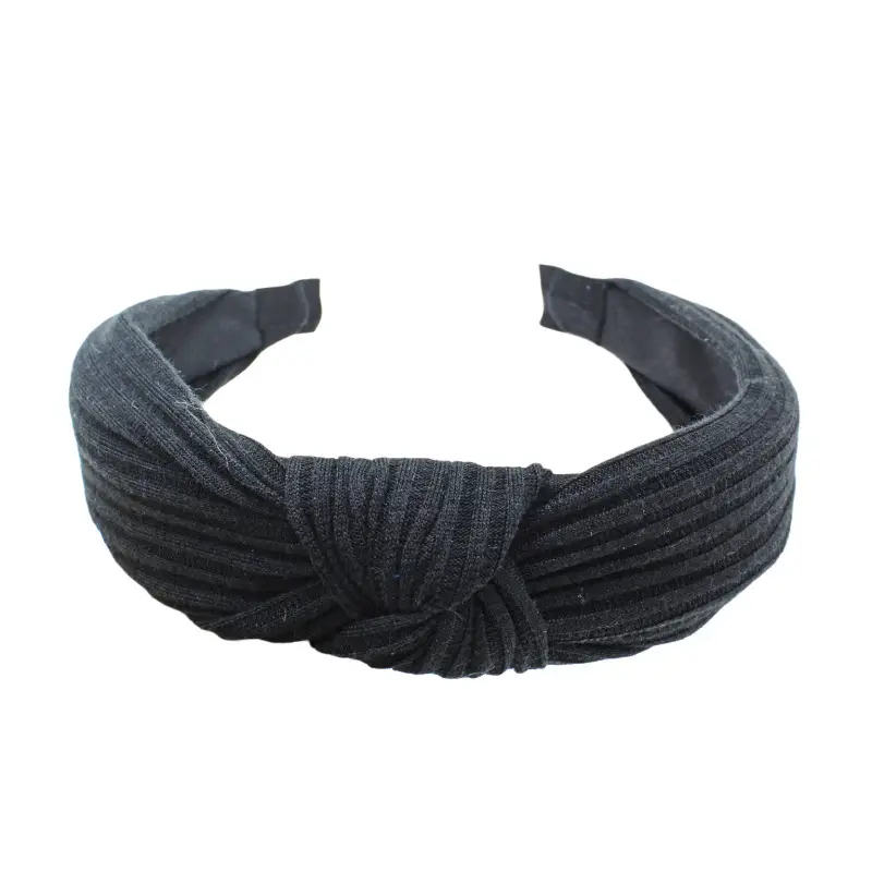 Purple Knitted Wide Cranial Headband for Women — feature 15