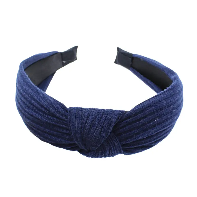 Purple Knitted Wide Cranial Headband for Women — feature 17