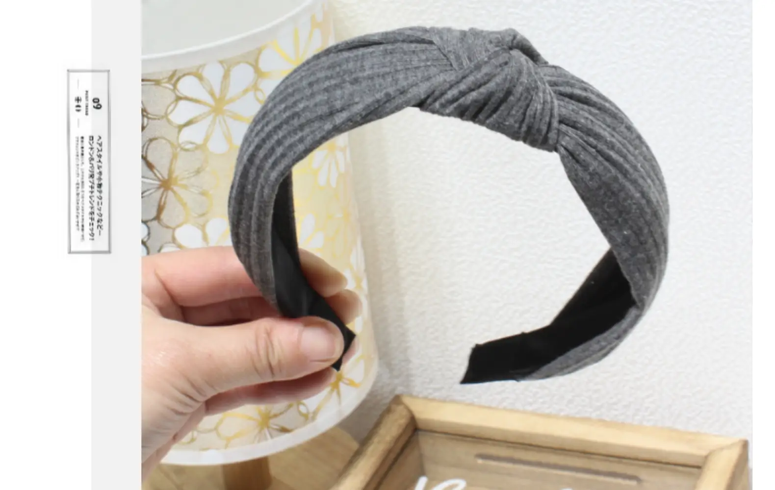 Purple Knitted Wide Cranial Headband for Women — feature 4