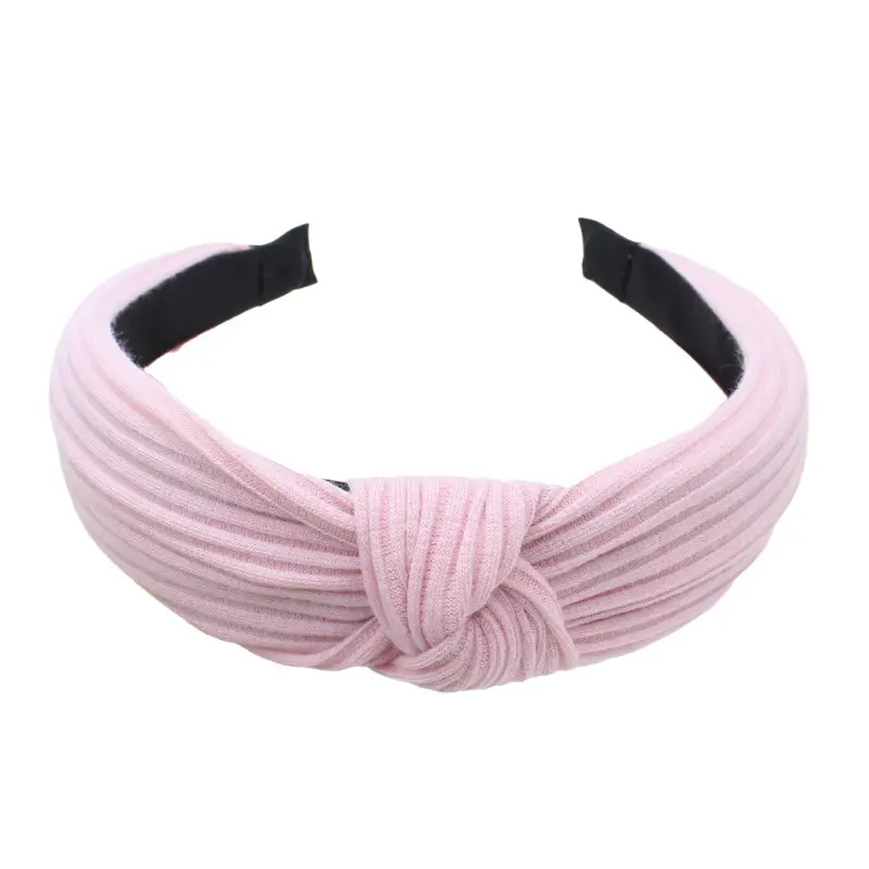 Purple Knitted Wide Cranial Headband for Women — feature 6