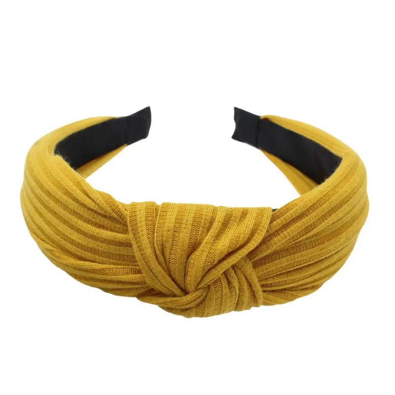 Purple Knitted Wide Cranial Headband for Women — feature 9