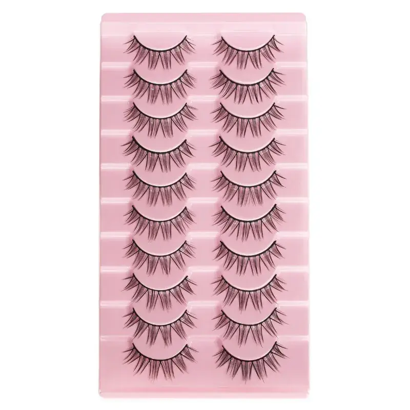 Korean Style False Eyelashes Black Hard Stem Double Eyelid Support