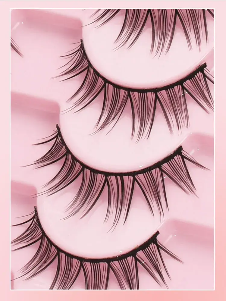 Korean Style False Eyelashes Black Hard Stem Double Eyelid Support — feature 14