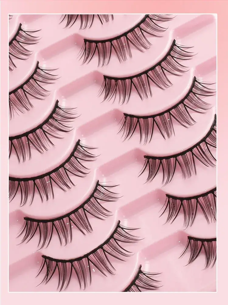 Korean Style False Eyelashes Black Hard Stem Double Eyelid Support — feature 15