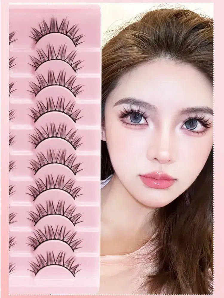 Korean Style False Eyelashes Black Hard Stem Double Eyelid Support — feature 8