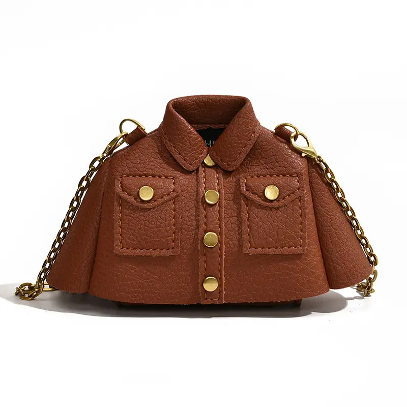Women's Crossbody Mini Bag Beige Square Design