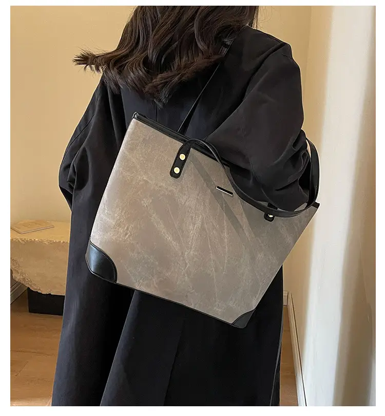 Large Capacity Grey Tote Bag for Women 2026 — feature 10