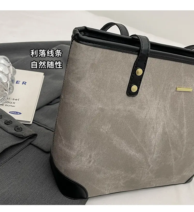 Large Capacity Grey Tote Bag for Women 2026 — feature 14
