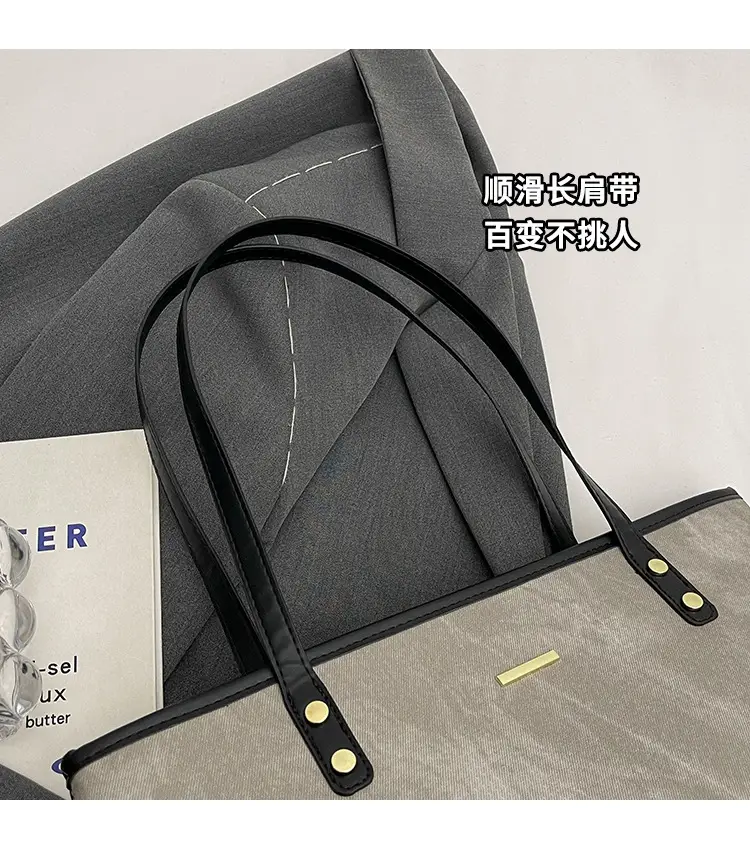 Large Capacity Grey Tote Bag for Women 2026 — feature 15