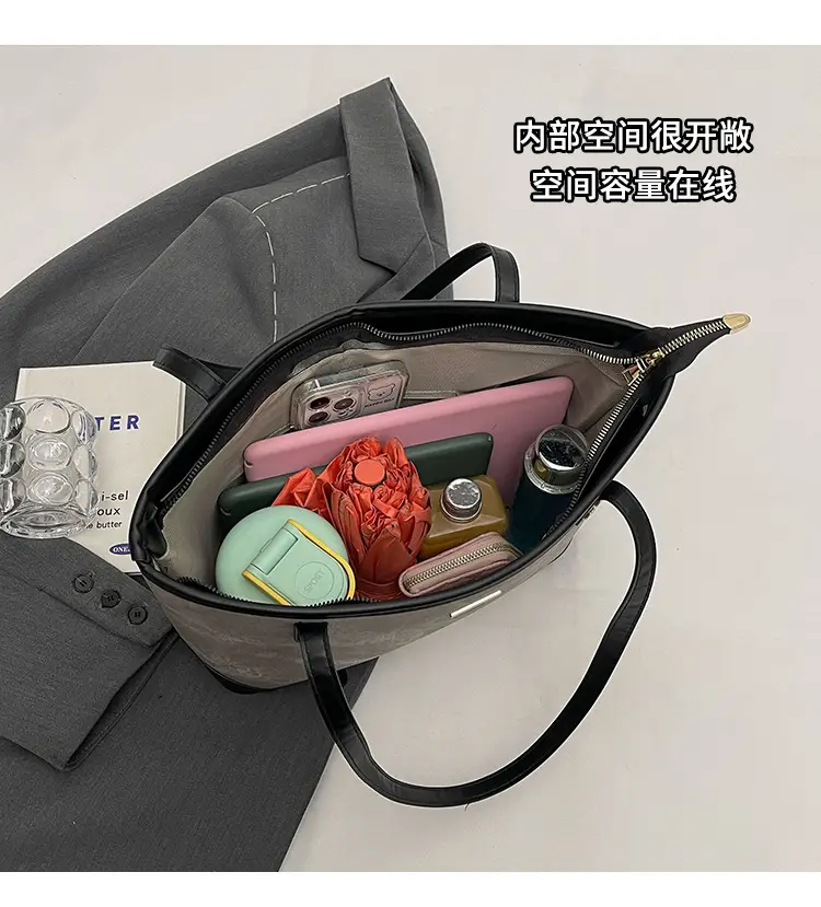 Large Capacity Grey Tote Bag for Women 2026 — feature 17