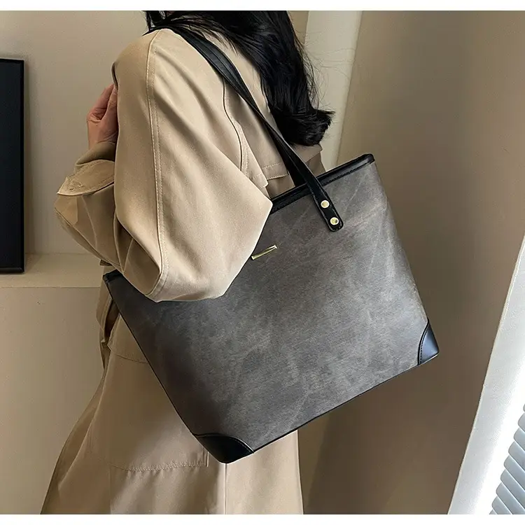 Large Capacity Grey Tote Bag for Women 2026 — feature 20