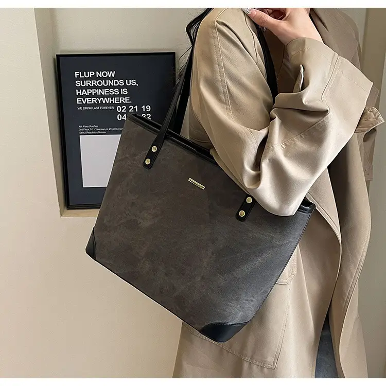 Large Capacity Grey Tote Bag for Women 2026 — feature 21