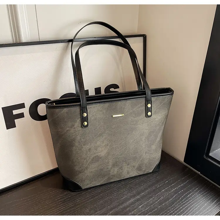 Large Capacity Grey Tote Bag for Women 2026 — feature 24