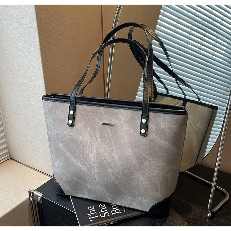 Large Capacity Grey Tote Bag for Women 2026 — feature 29