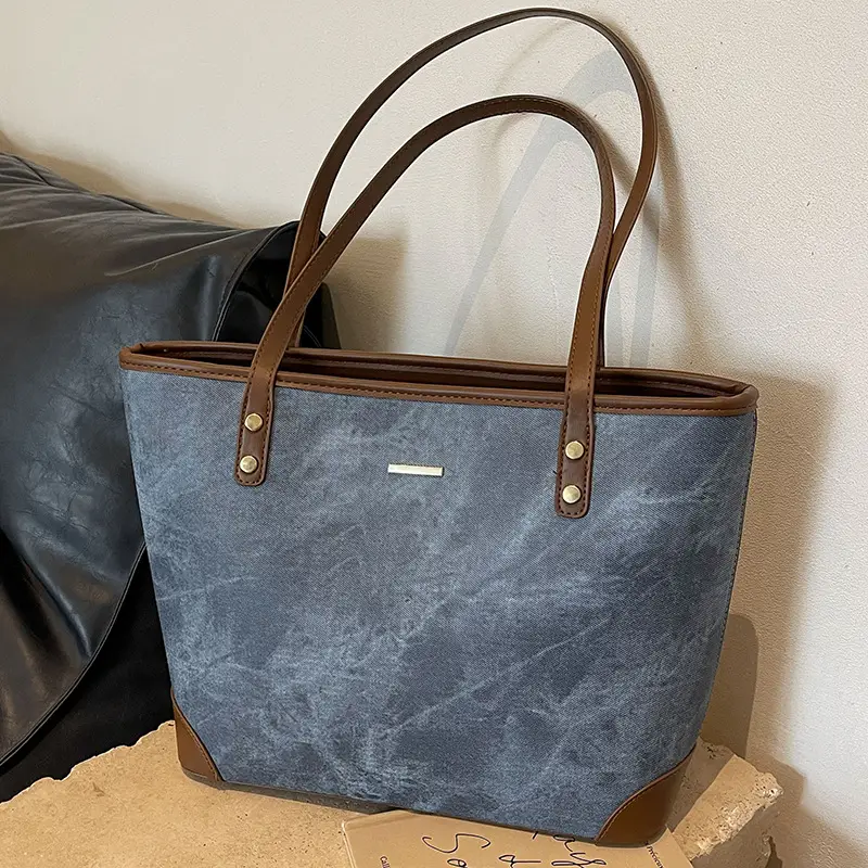 Large Capacity Grey Tote Bag for Women 2026 - Image 2