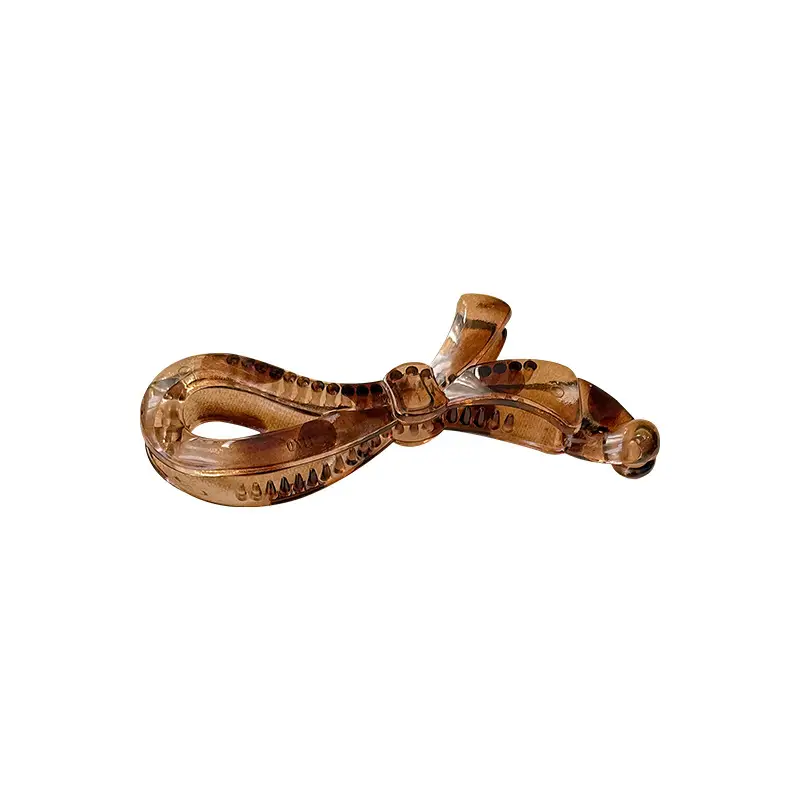 Wooden Bow Ponytail Buckle for Women
