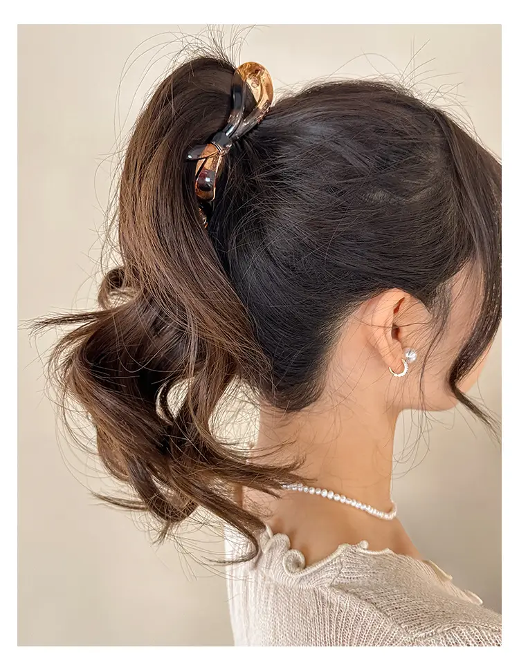 Wooden Bow Ponytail Buckle for Women — feature 10
