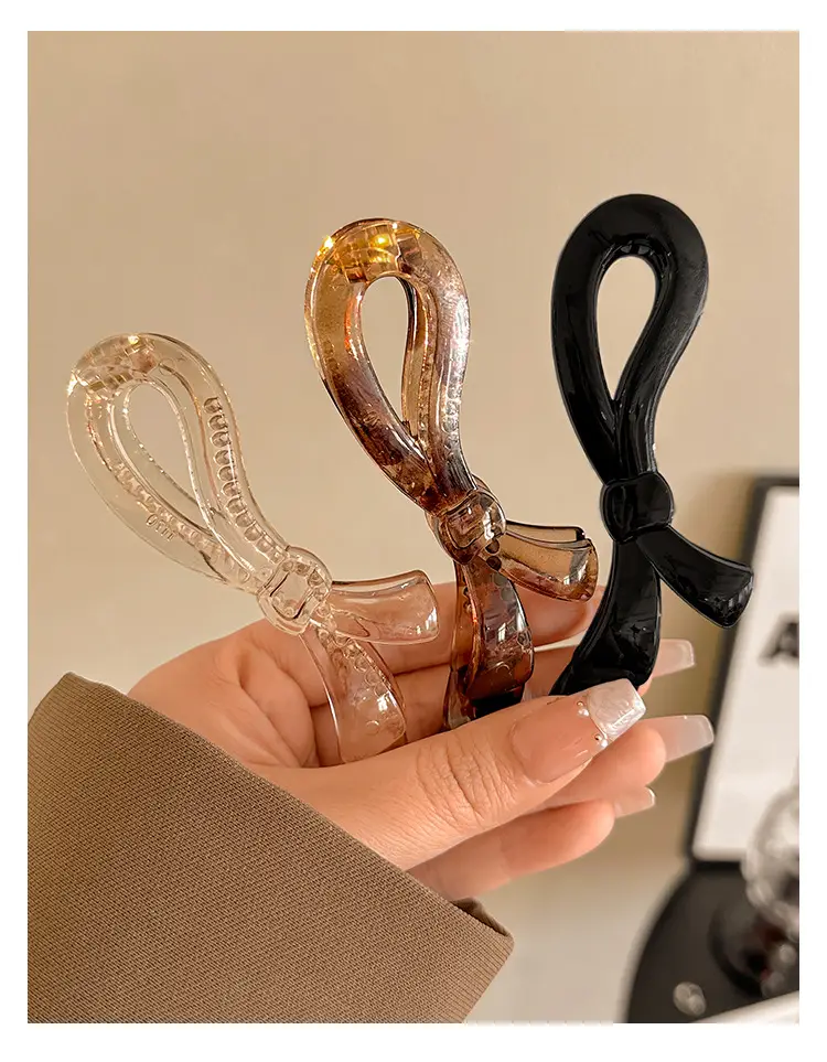Wooden Bow Ponytail Buckle for Women — feature 14
