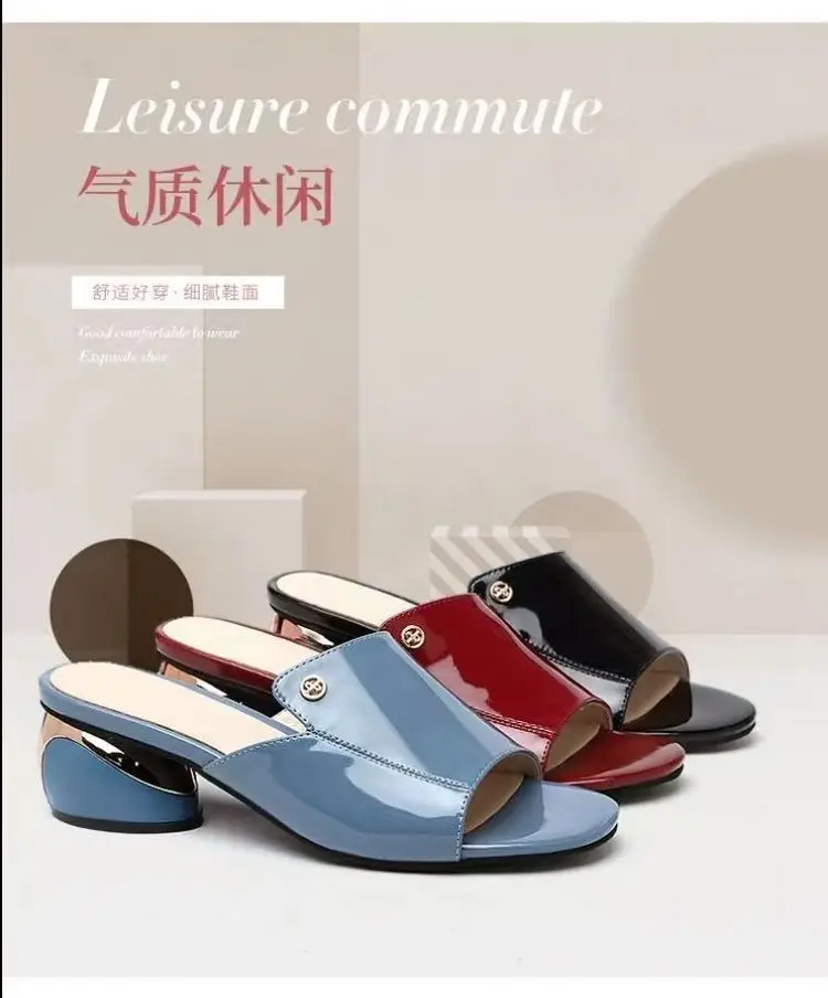 Women's Cream Heel Slippers Summer — feature 4