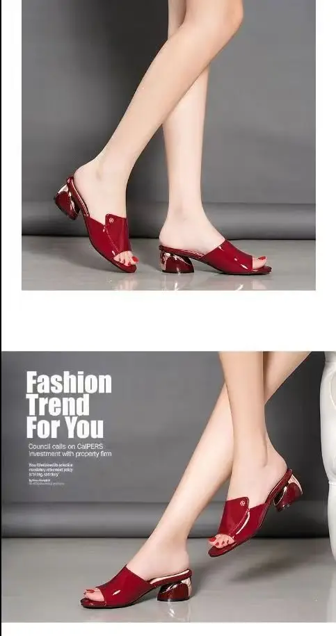 Women's Cream Heel Slippers Summer — feature 9