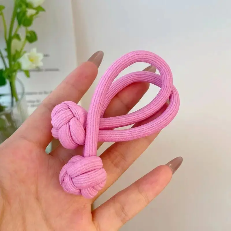 Pink Knot Headband for Girls High Elastic Hair Ponytail Tie — feature 15