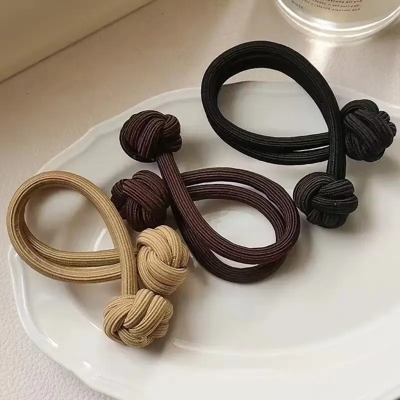 Pink Knot Headband for Girls High Elastic Hair Ponytail Tie — feature 6