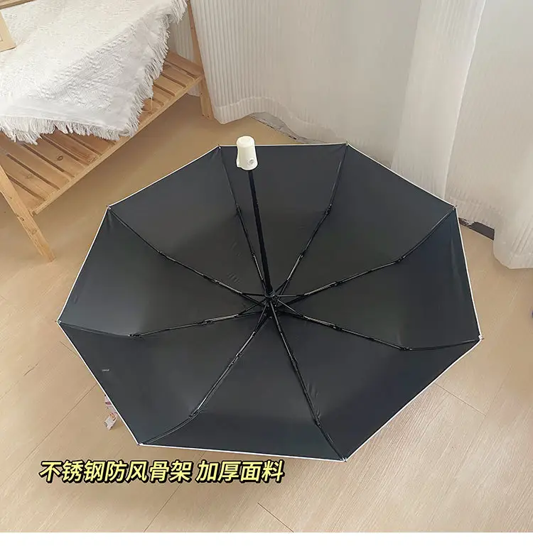 Hello Kitty Sun Umbrella Black Rubber Dual Use — feature 13