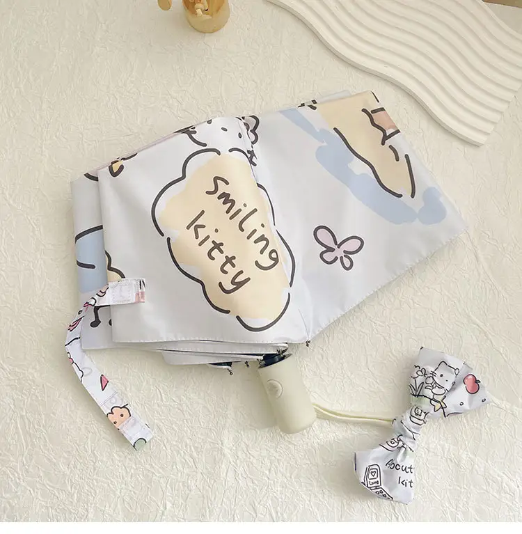 Hello Kitty Sun Umbrella Black Rubber Dual Use — feature 6