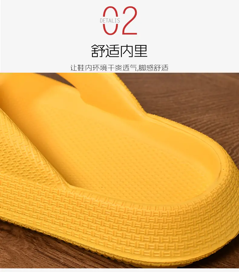 Couple Style Thick Soled Flip Flops for Men Women Summer — feature 7