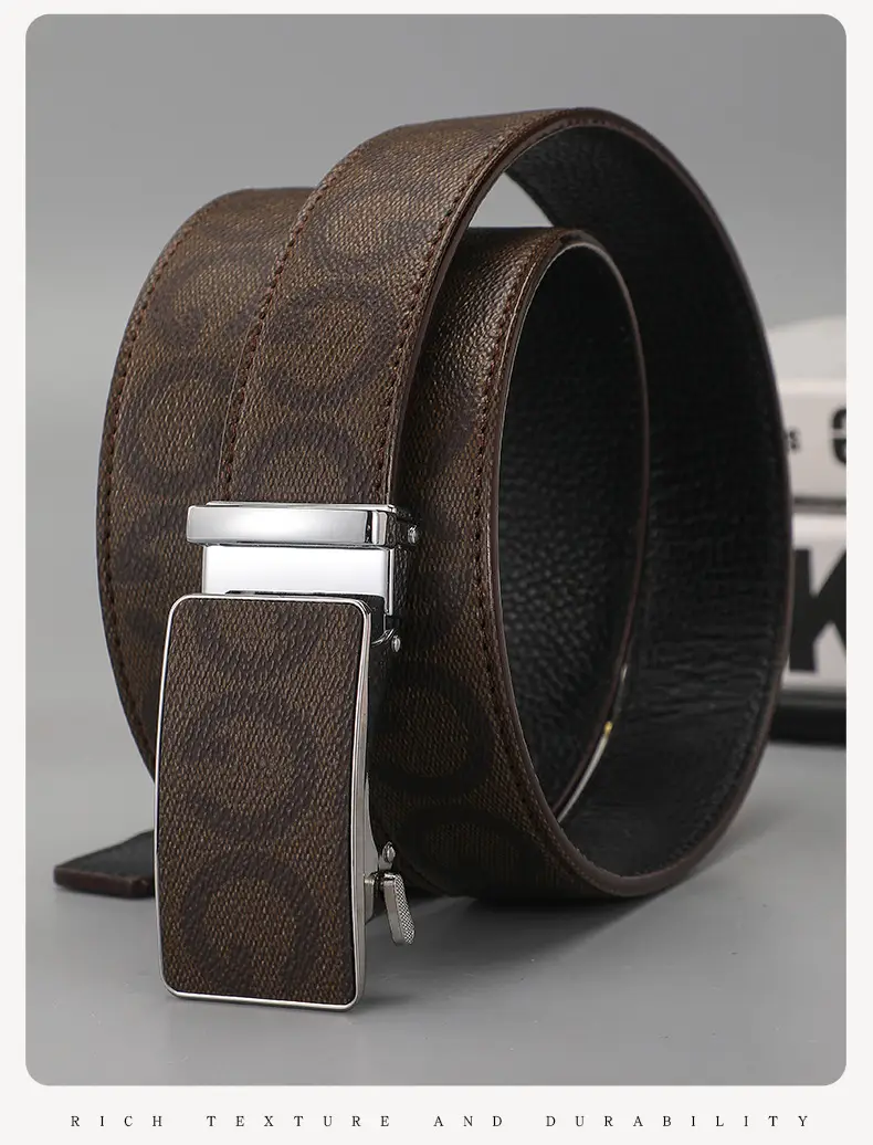Men's Black G-Crystal Belt with Automatic Buckle — feature 13