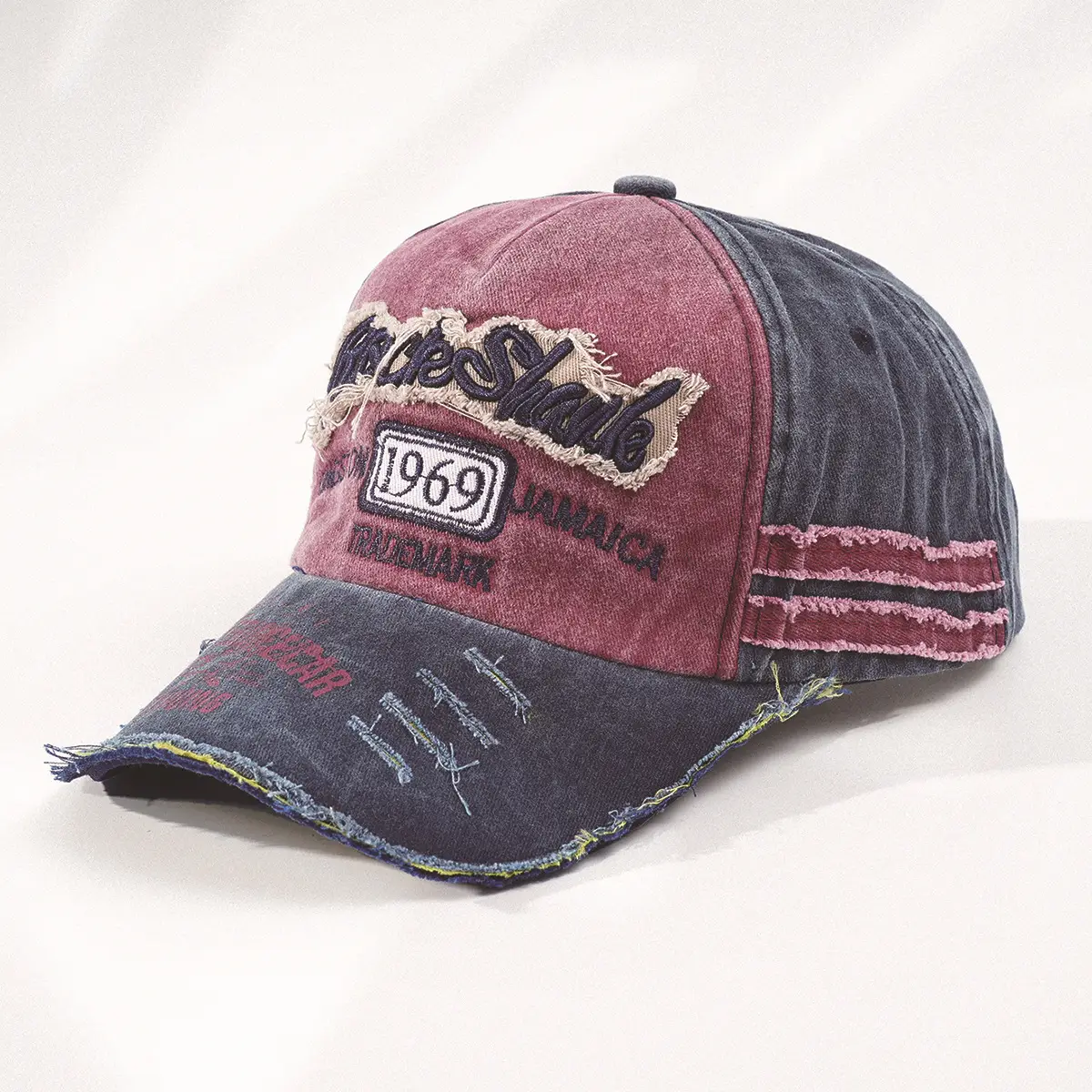 Vintage Embroidered Baseball Cap for Men with Washed Design - Image 4