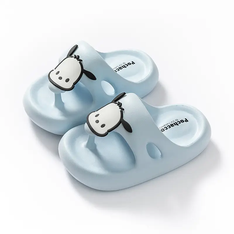 Sanrio Children's Slippers, Boys' Flip-Flops, Non-Slip Flip-Flops, Beach Shoes, Soft-Soled Sandals, Kuromi Slippers - Image 9