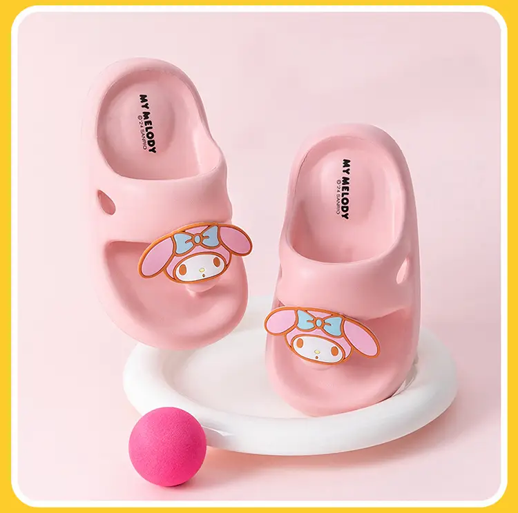 Sanrio Children's Slippers, Boys' Flip-Flops, Non-Slip Flip-Flops, Beach Shoes, Soft-Soled Sandals, Kuromi Slippers — feature 22