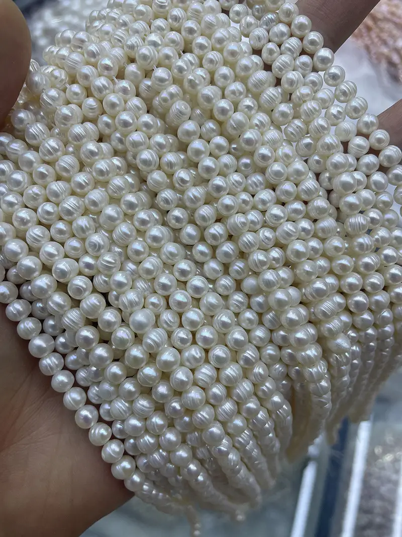 White Pearl Beaded Necklace for Women — feature 10