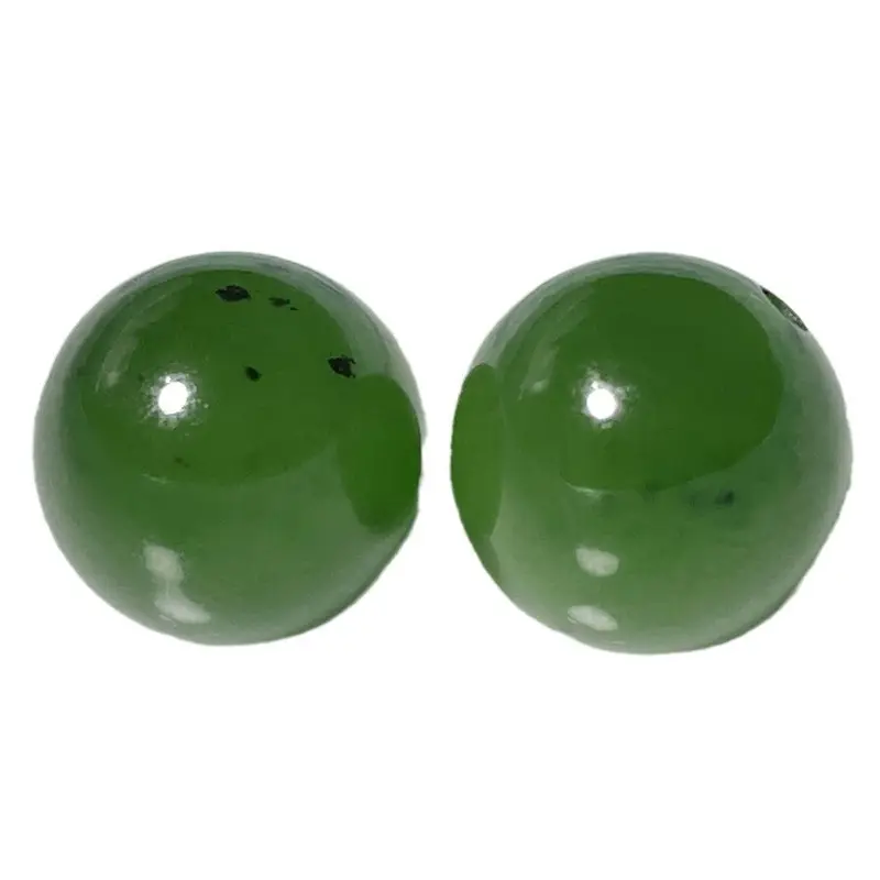 Natural Green Jade Round Beads Bracelet - Image 5