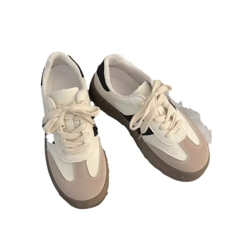 Women's 2025 Spring & Autumn Matching Sneakers White - Image 6