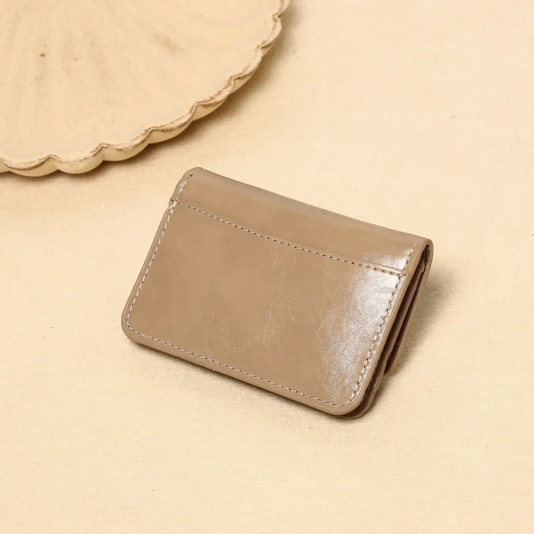 New Korean Style Card Holder Ins for Women Simple Pure Color Retro Lock Multi-Layer Card Holder Women's High-End Wallet Card Holder — feature 7