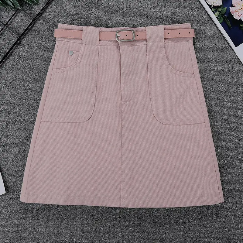 Black High-Waist Flap Pocket Skirt for Women — feature 12