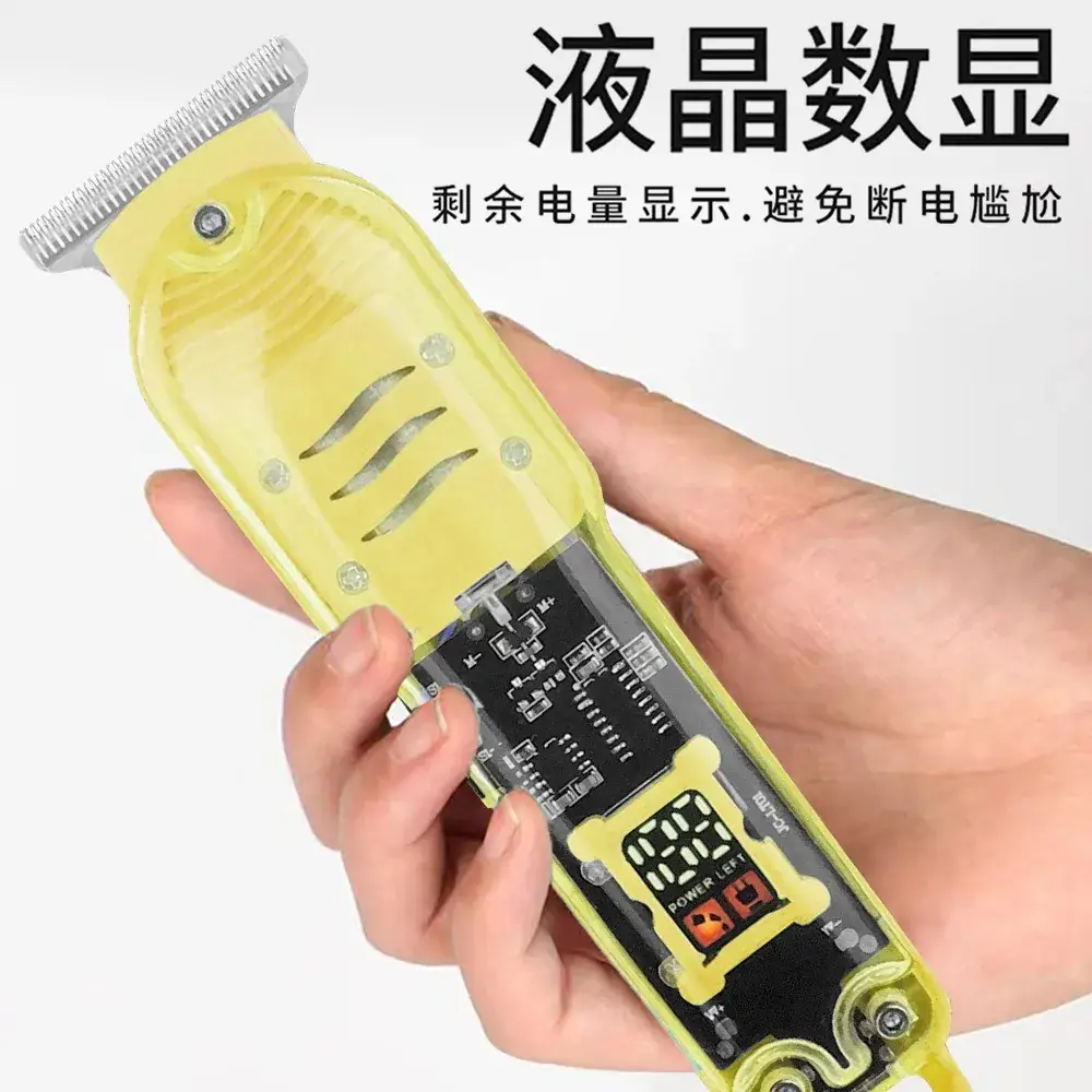 Transparent Electric Hair Clipper with Digital Display - Image 8