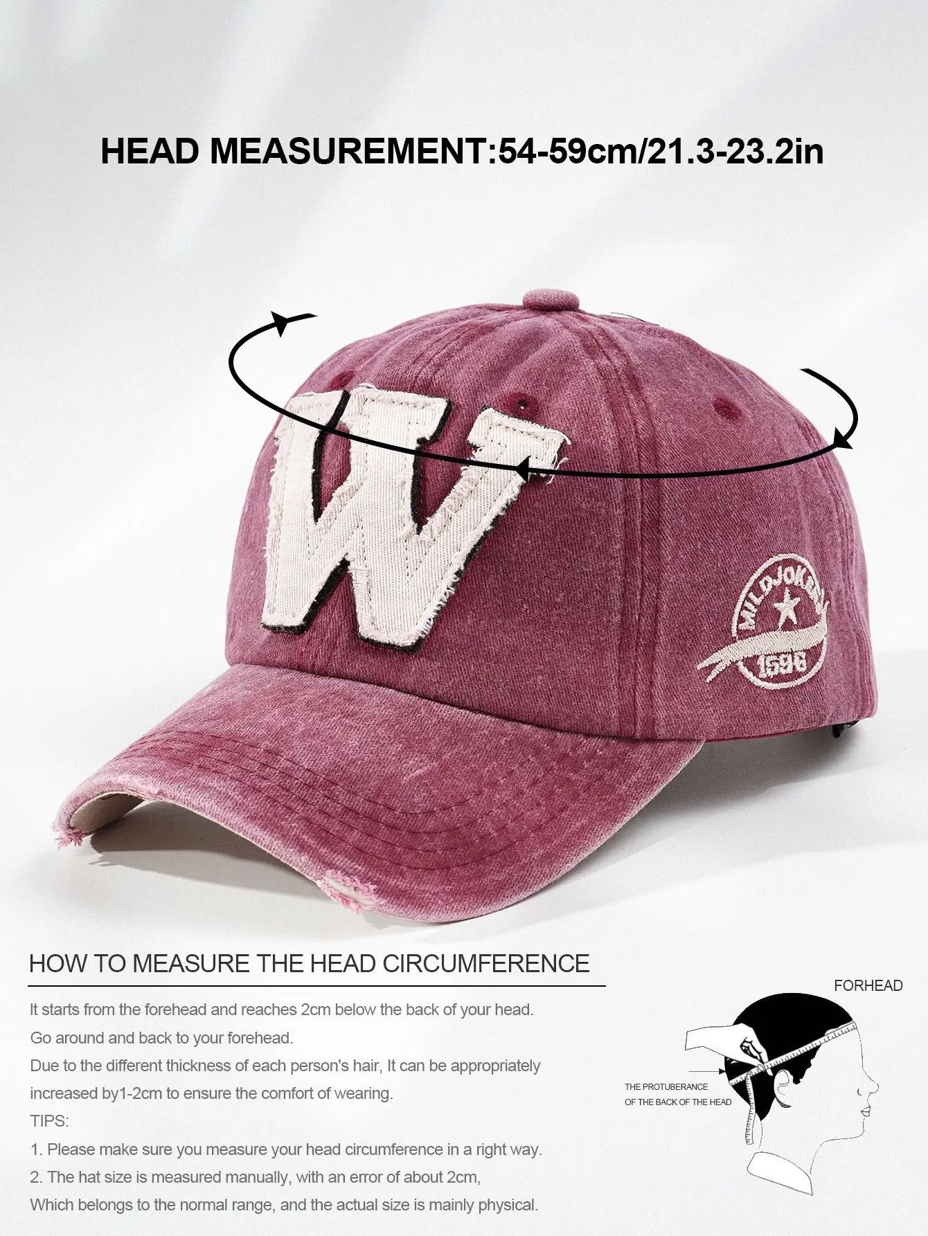 Men Women European American Baseball Cap with Heart Embroidery — feature 13