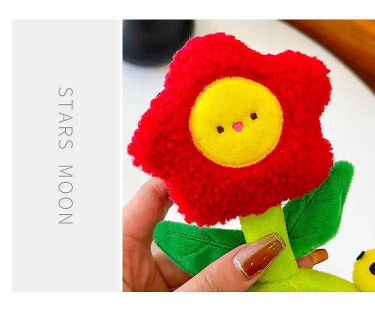 Cute Cartoon Headband with Red Flower and Green Leaves — feature 6