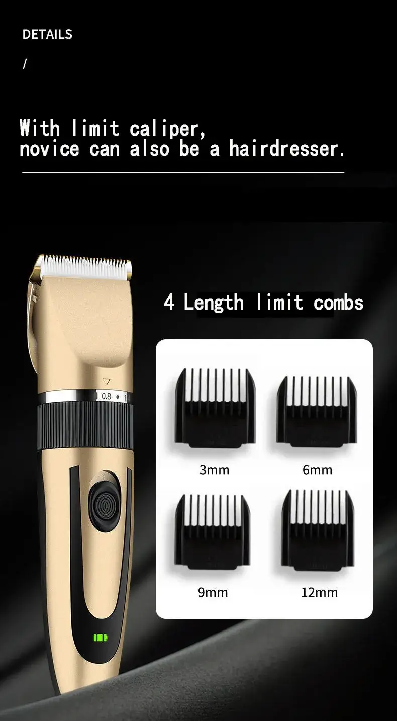Rechargeable Electric Hair Clipper for Adults & Kids — feature 9
