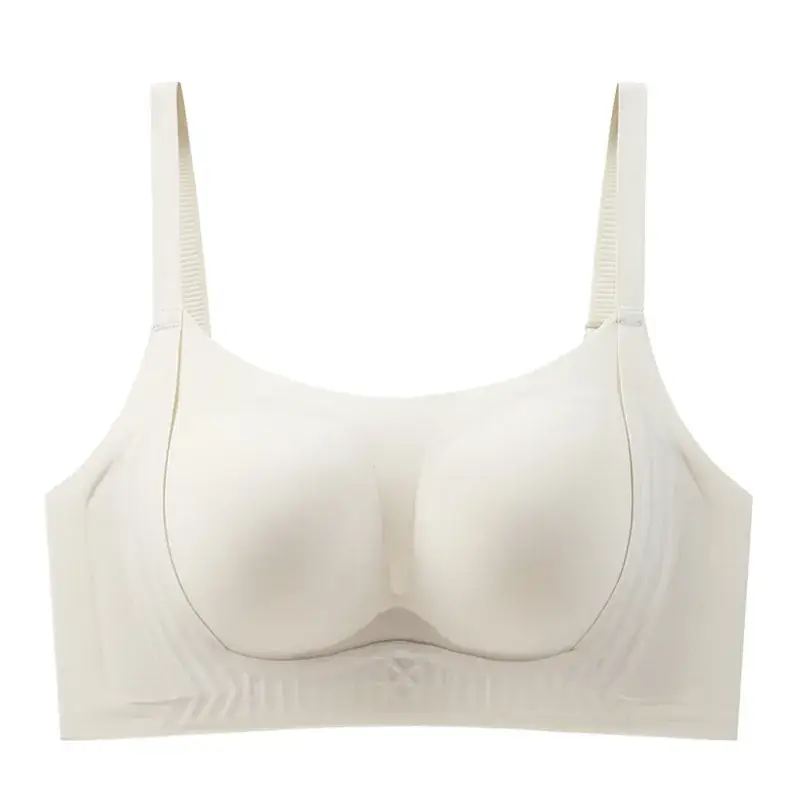 Black Seamless Small-Breasted Bra with Adjustable Straps - Image 2