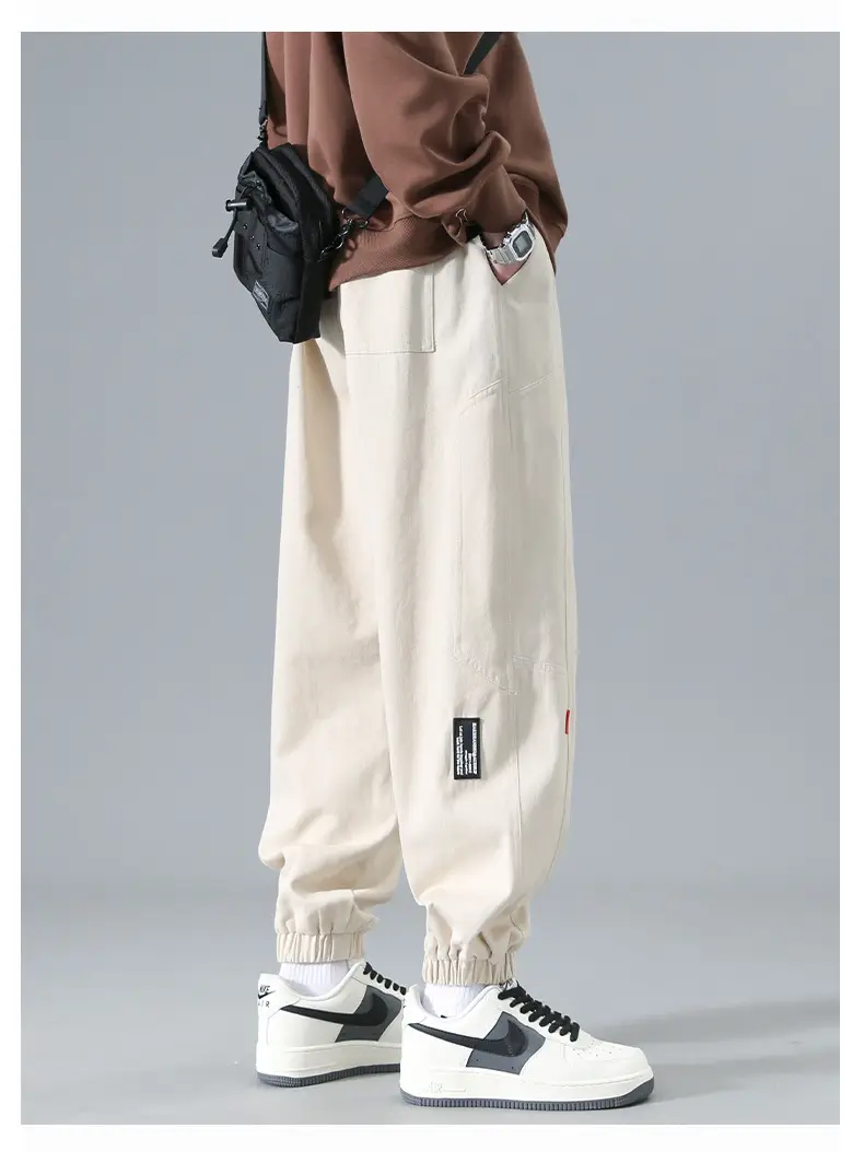 Huagang Camel Leg Pants Men Spring Autumn Casual — feature 17
